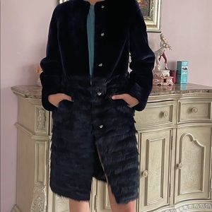 electra coat in Tory Navy by Tory Birch